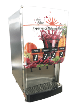 4 flavour juice dispenser